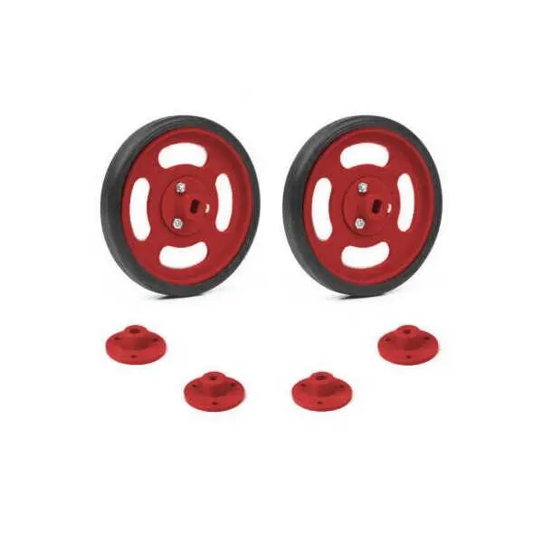 Geçmeli Tekerlek Seti 70x11mm - Kırmızı