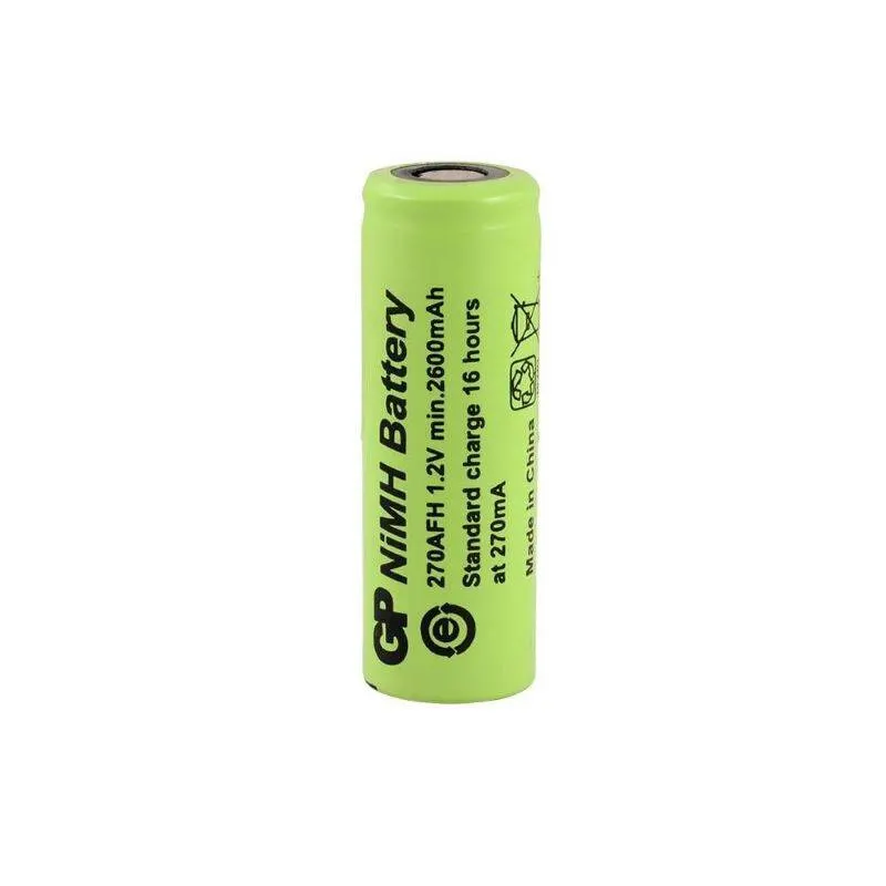 GP270AFH-2 2700mA 1.2V NIMH Şarjlı Düz Kafa Pil