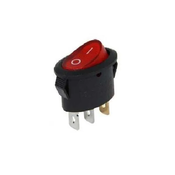 IC-134B Oval Işıklı Anahtar ON-OFF 3P