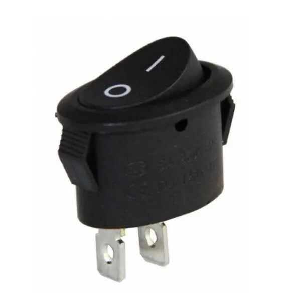 IC-134C Oval Işıksız Anahtar ON-OFF 2P