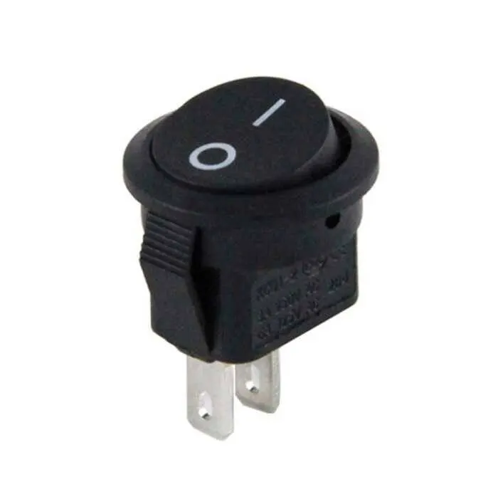 IC-134E Mini Yuvarlak Anahtar Işıksız ON-OFF 2P