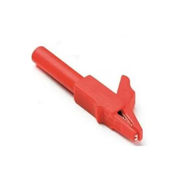 IC-243B 4mm Banana Jak Girişli Krokodil CATII - Kırmızı