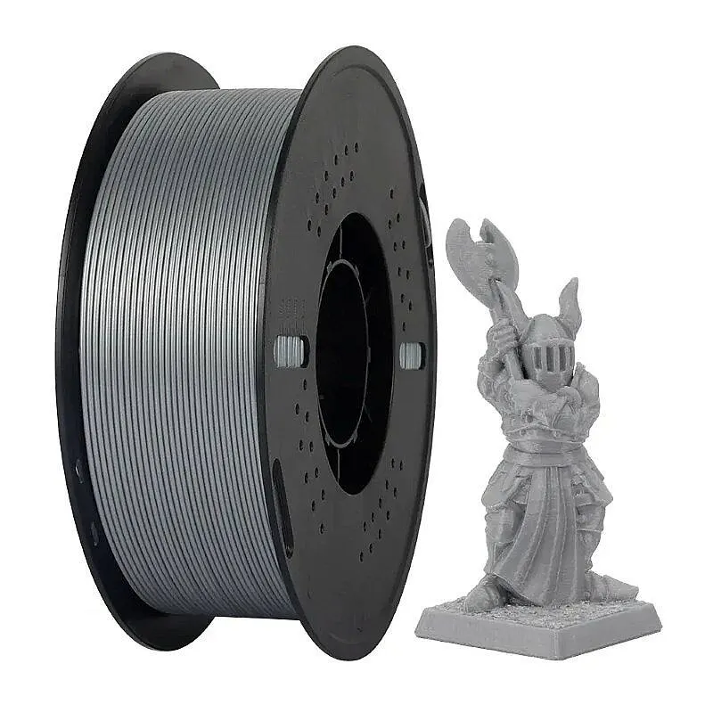 Kingroon Petg Basic Metallic Silver Filament 1.75mm 1000gr