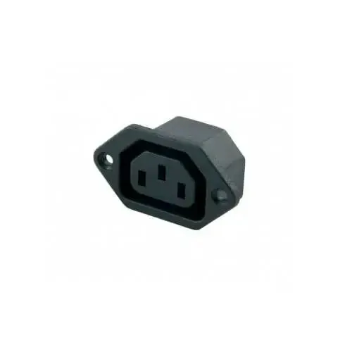 Kulaklı Power Soketi - Dişi