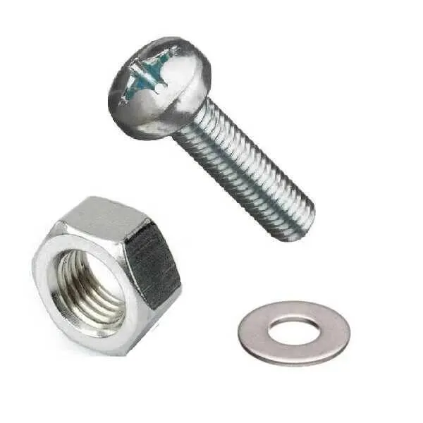 M2x20 YSB Vida Somun ve Pul Seti - 10'lu Paket