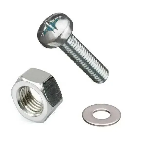 M5x8 YSB Vida Somun ve Pul Seti - 10'lu Paket
