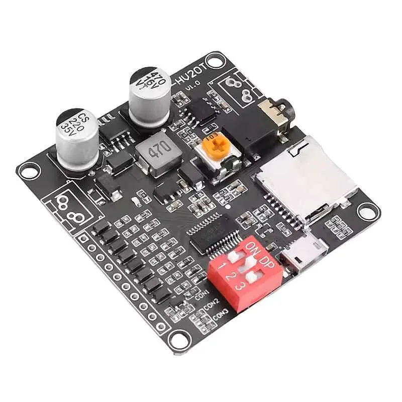 DY-HV20T MP3 Ses Oynatma Modülü 10W/20W - Arduino Uyumlu MP3 Player