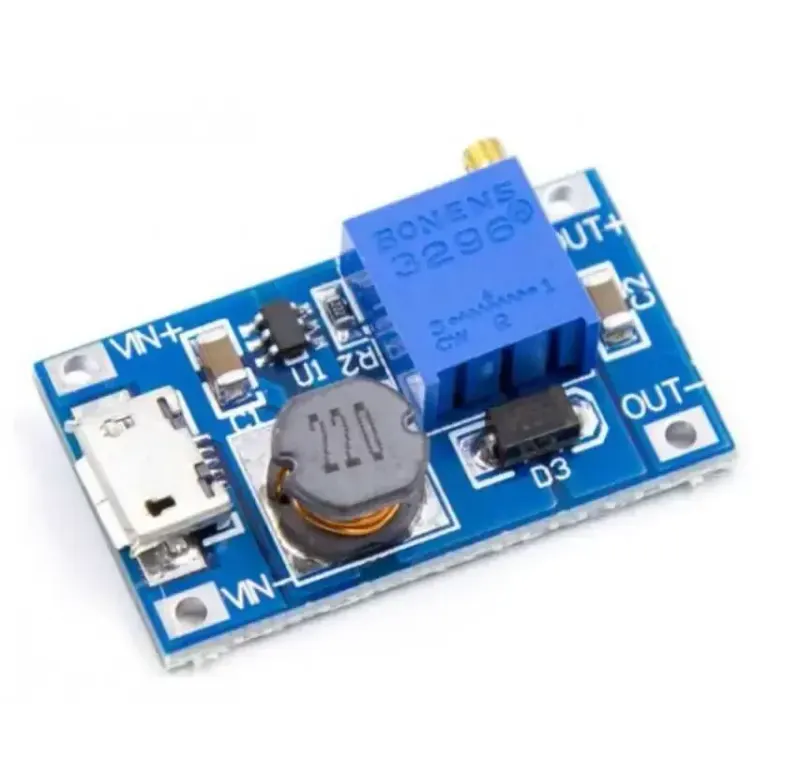 MT3608 2A Yükselteç DC-DC Güç Modülü Micro Usb Girişli