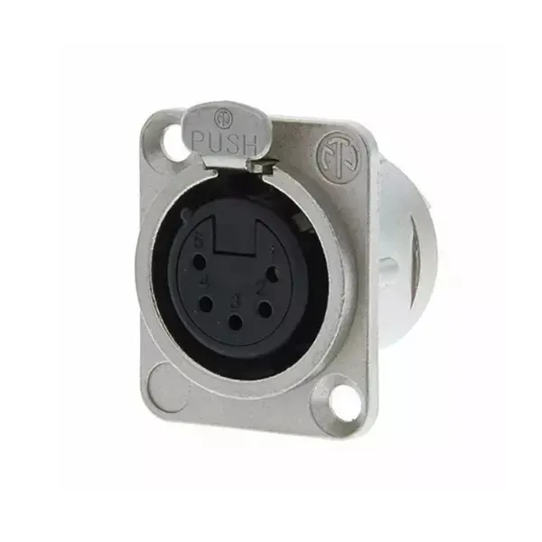 NC5FD-L-1 5 Pin XLR Dişi Şase Konnektör