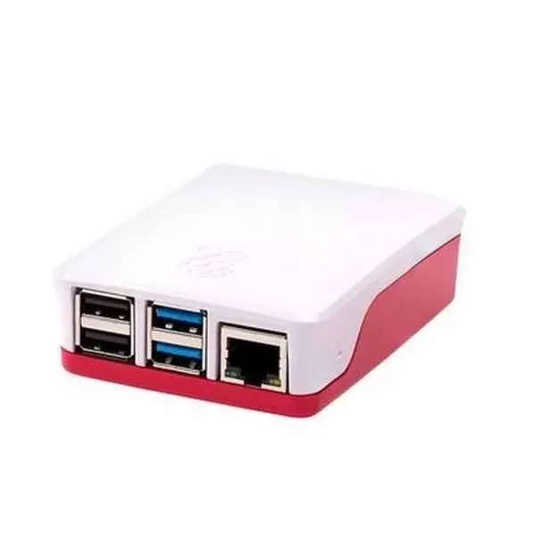 Orjinal Raspberry Pi 4 Kırmızı/Beyaz Muhafaza Kutusu
