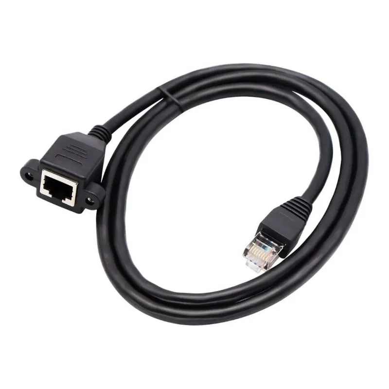 Panel Montajlı RJ45 Ethernet Uzatma Kablosu - 1 Metre