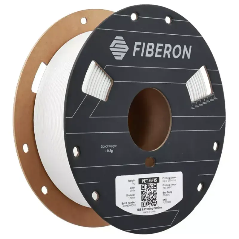 Polymaker Fiberon PET-GF15 Filament Beyaz