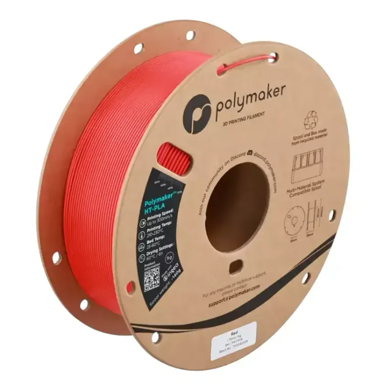 Polymaker HT-PLA Filament Kırmızı