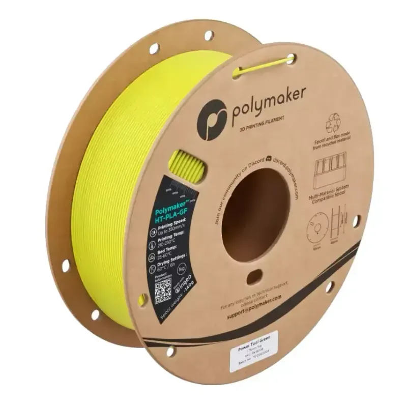 Polymaker HT-PLA-GF Filament Power Tool Yeşil