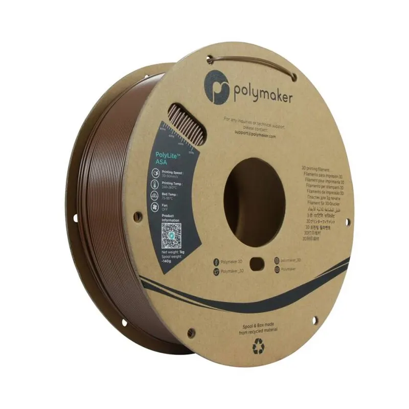 Polymaker PolyLite ASA Filament Askeri Kahverengi