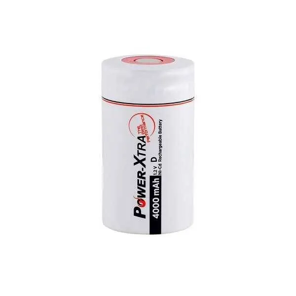 Power-Xtra 1.2V Ni-Cd D 4000mAh Şarjlı Kalem Pil - Başsız
