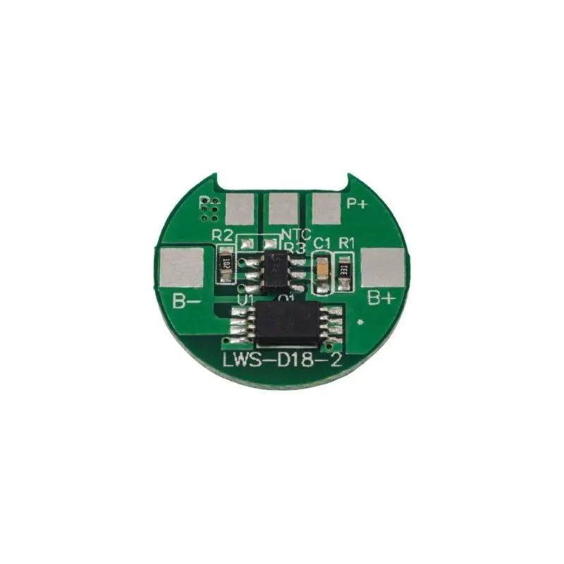 Power-Xtra - 1S - 3.2V 3A LiFePO4 BMS Devre - Yuvarlak - 18650