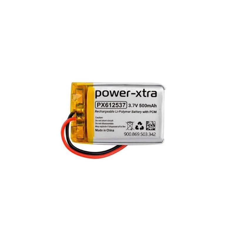 Power-Xtra PX612537 - 3.7V 500 mAh Li-Polymer Pil - Devreli