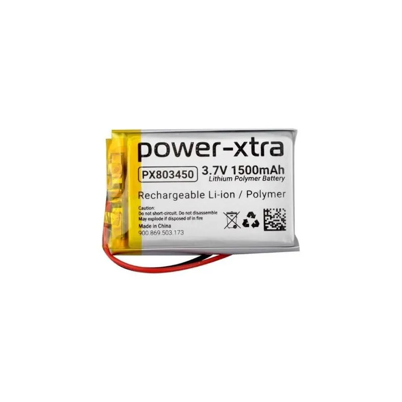 Power-Xtra PX803450 - 3.7V 1500 mAh Li-Polymer Pil - Devreli - 2.0A