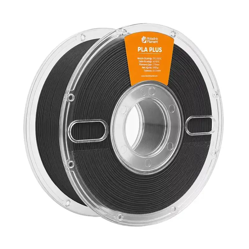 Robolink Filament PLA Plus Siyah 1.75mm 1000gr