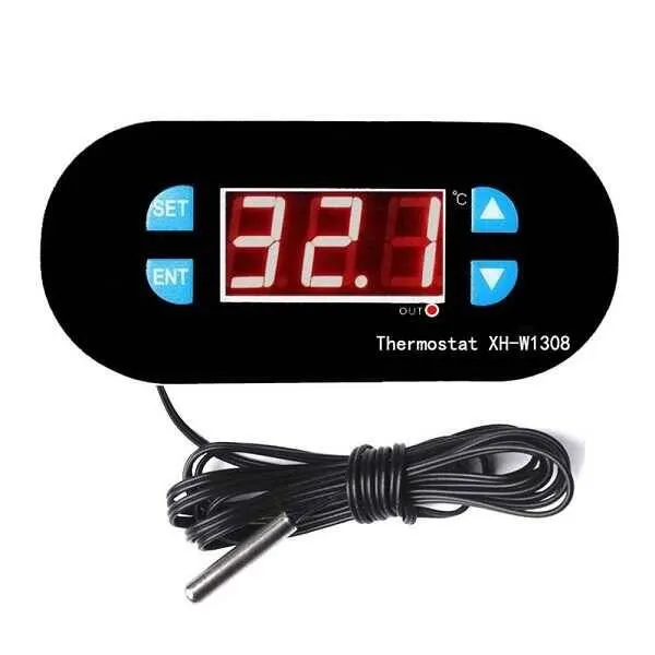 Röle Çıkışlı Dijital Termostat 12V Sıcaklık Kontrol Cihazı XH-W1308