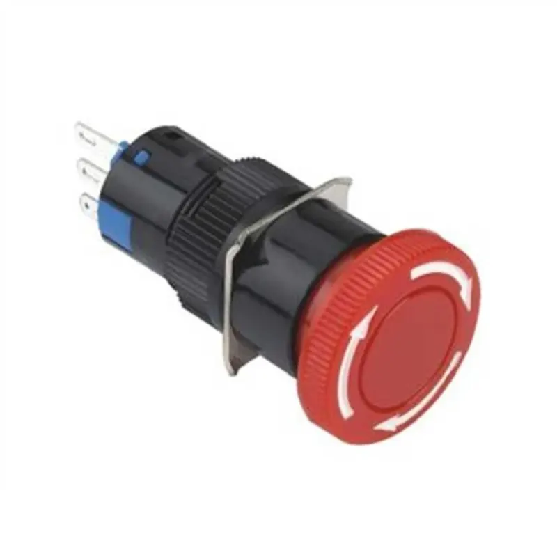 SY-11TS 16mm 1NO/1NC 3 Bacak Acil - Stop Bas - Çevir