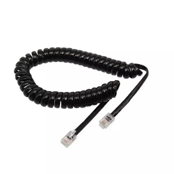 Telefon Spiral Kablo - Siyah