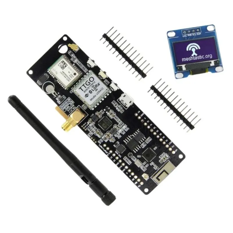 TTGO T-Beam V1.2 ESP32 868Mhz WiFi Bluetooth Modül-GPS NEO 6M SMA-18650 Pil Yuvalı