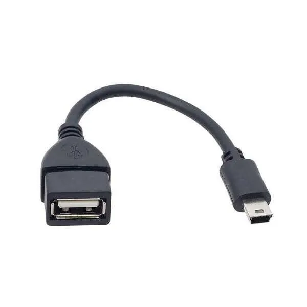 USB Dişi - Mini USB Data Kablosu - 15cm