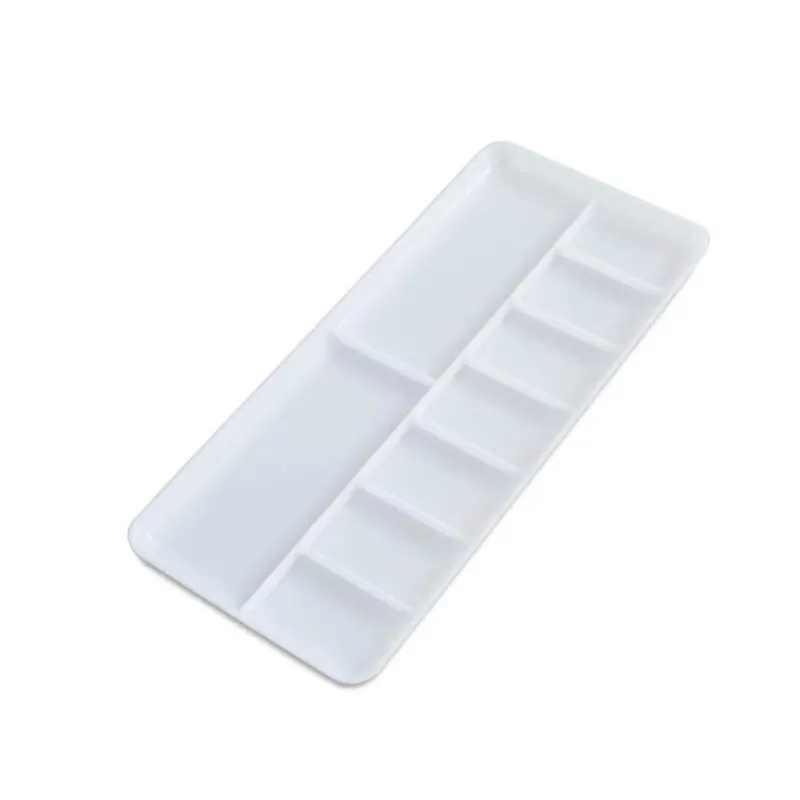 Vallejo HS121 Dikdörtgen 9 Hazneli Plastik Boya Paleti 180x85mm