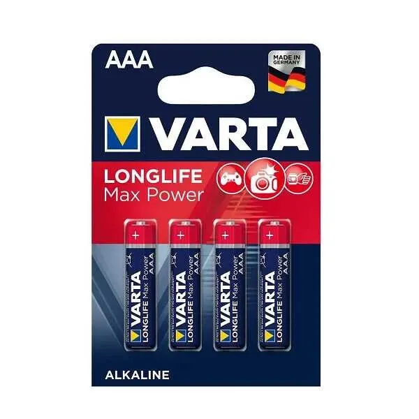 Varta 4703 Longlife Max Power AAA İnce Kalem Pil 4'lü