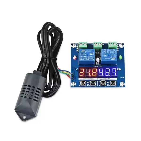 XH-M452 Çift Çıkışlı Kuluçka Sıcaklık Nem Kontrol Rölesi Modülü - 12V